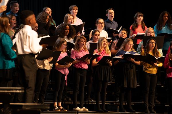 2023 All County Chorus Students Performing